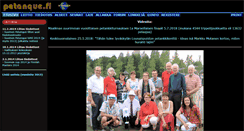 Desktop Screenshot of petanque.fi